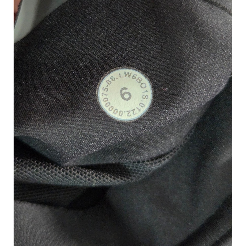 Lululemon Leggings Womens 6 Black Base Pace Crop Running Stretch Pants Outdoor - Picture 3 of 8